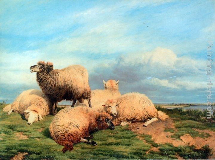 Thomas Sidney Cooper Landscape with Sheep